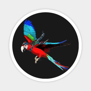 Scottish Green-Wing Macaw Magnet